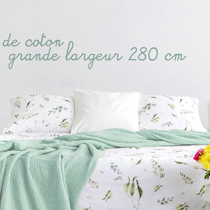 La double gaze de coton maintenant disponible en grande largeur 280 cm ! - tissuspipi.com