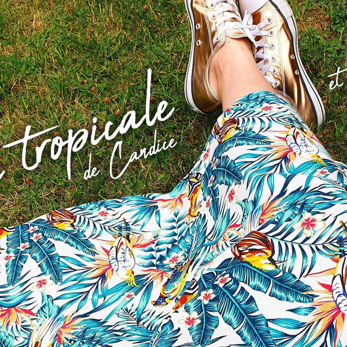 La robe tropicale de Candice... et ses converse qui brillent ! - tissuspipi.com