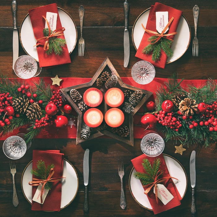 6 idées de décoration de table pour Noël - tissuspipi.com