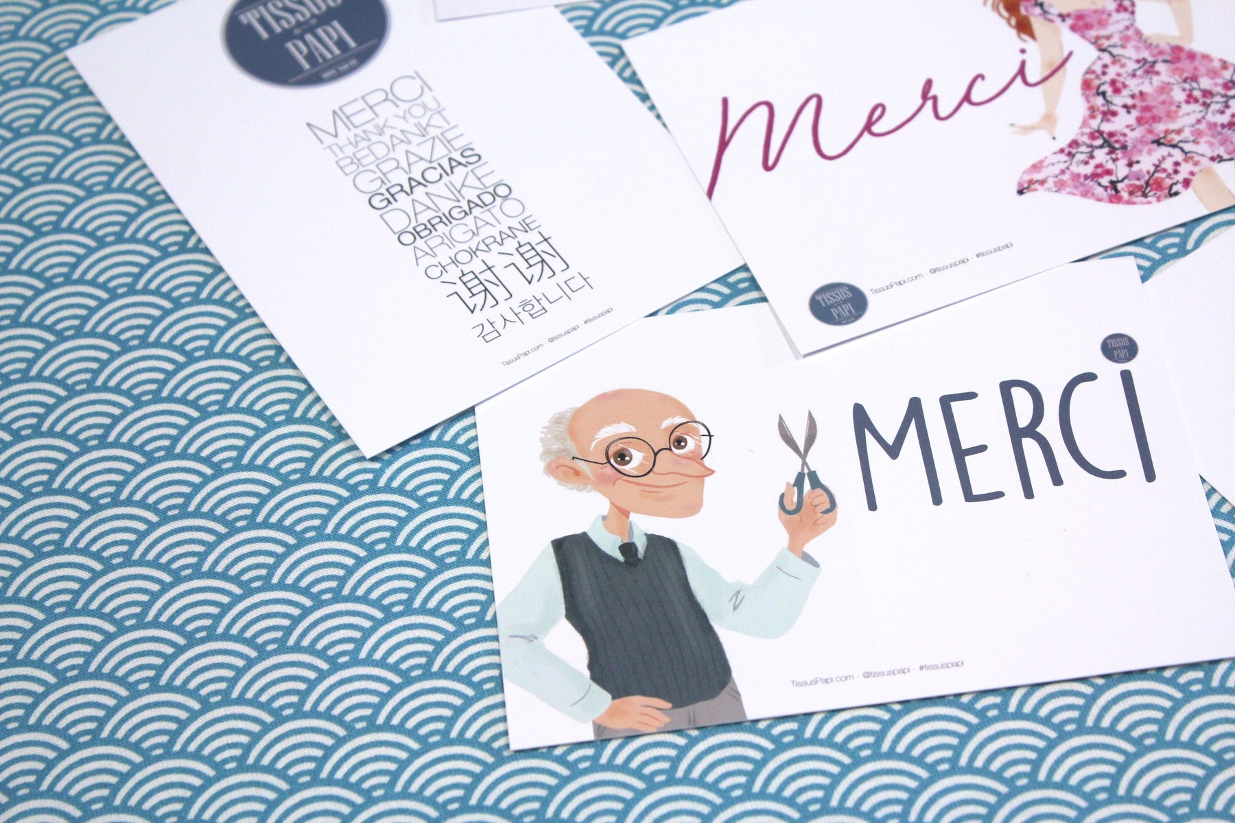 Les cartes Collector Tissus Papi - tissuspipi.com