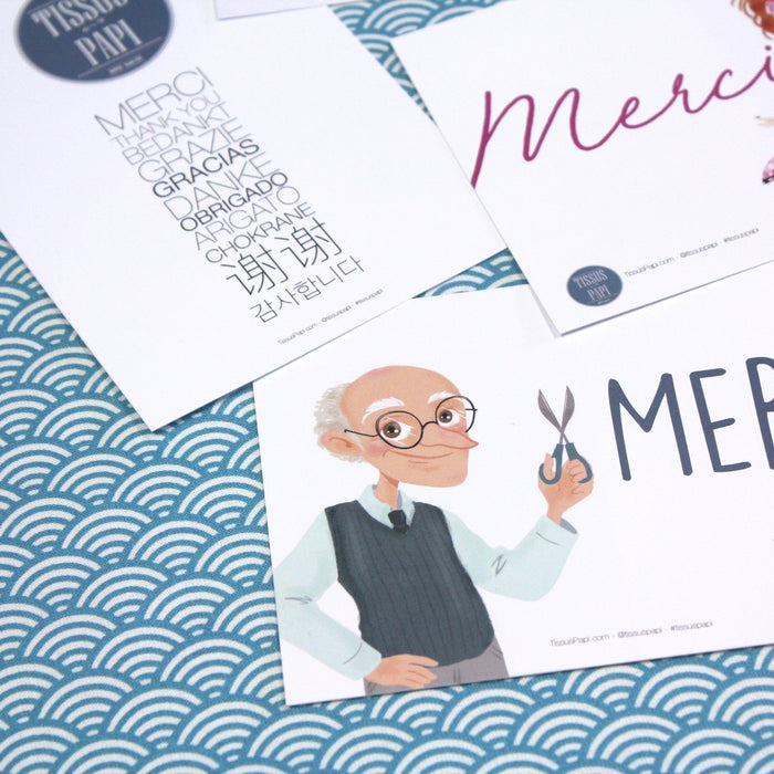 Les cartes Collector Tissus Papi - tissuspipi.com