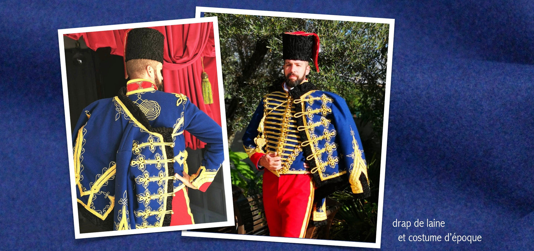 Drap de laine & costume d'époque : le costume de hussard napoléonien de Jean-Thomas - tissuspipi.com