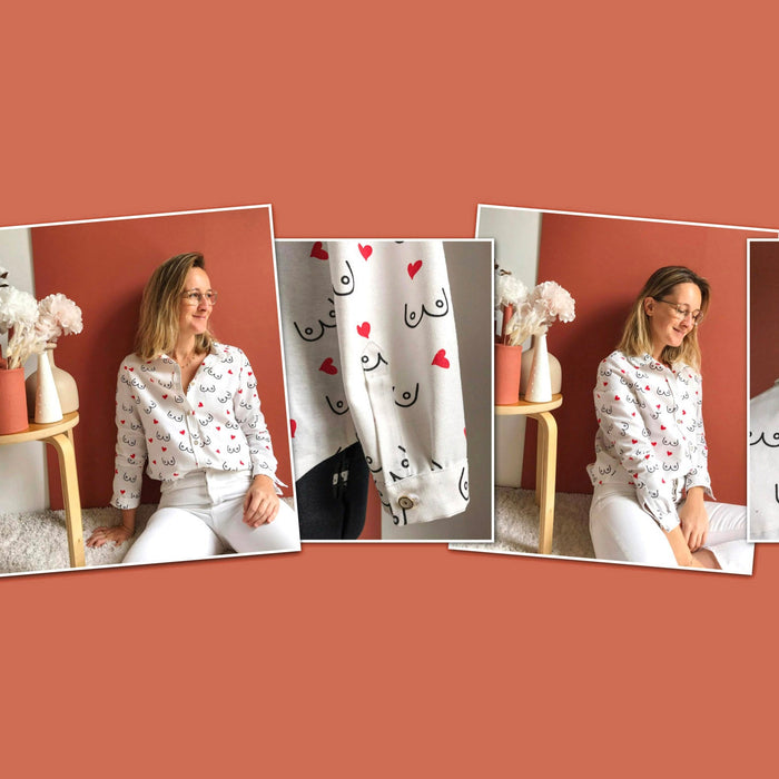 Collection BOOBS : la chemise de Julie @blooming_sewing - tissuspipi.com