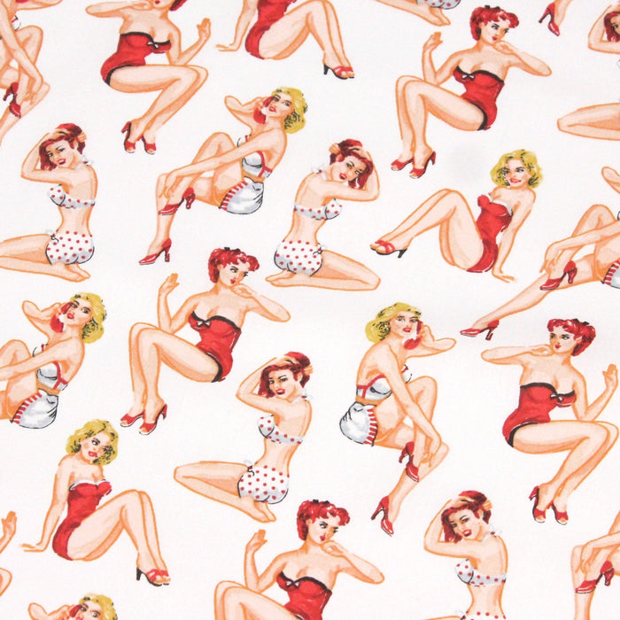 Retour dans les années 50 : voici le tissu aux jolies pin-up ! - tissuspipi.com