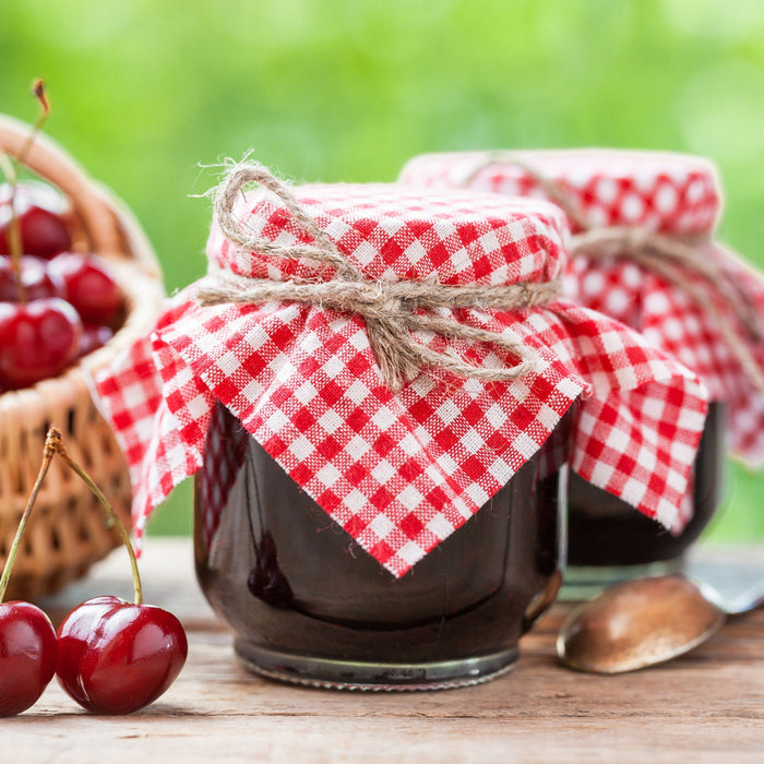 Tissu pot de confiture : du Vichy ou de la toile de jute sur vos confitures ! - tissuspipi.com