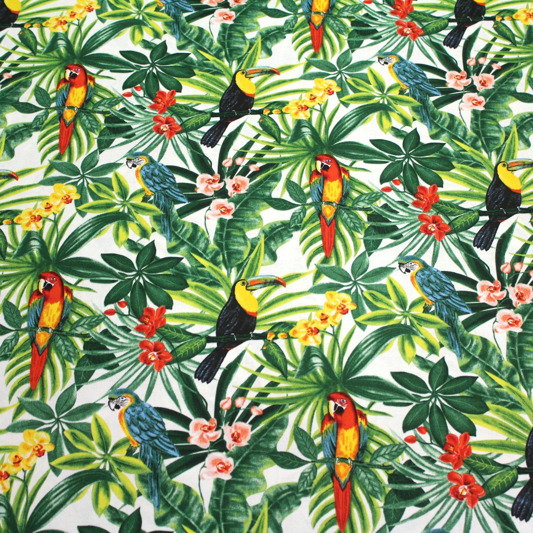 Vos créations : le sac Feuillage tropical & perroquet de Magali - tissuspipi.com