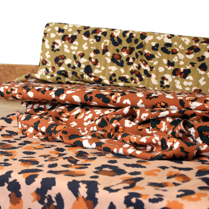 Collection des tissus léopard, panthère, motifs animaliers : le grand arrivage - tissuspipi.com