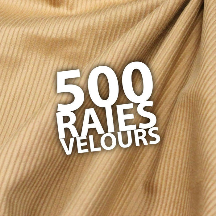 Notre collection de tissus velours côtelés 500RAIES - tissuspipi.com