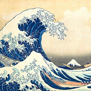 Motif Hokusai Tissus japonais - tissuspipi.com