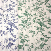 Tissu matelassé TOILE DE JOUY : trois motifs, deux couleurs, cinq tissus ! - tissuspipi.com