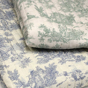 Tissu matelassé TOILE DE JOUY : trois motifs, deux couleurs, cinq tissus ! - tissuspipi.com