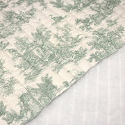 Tissu matelassé TOILE DE JOUY : trois motifs, deux couleurs, cinq tissus ! - tissuspipi.com