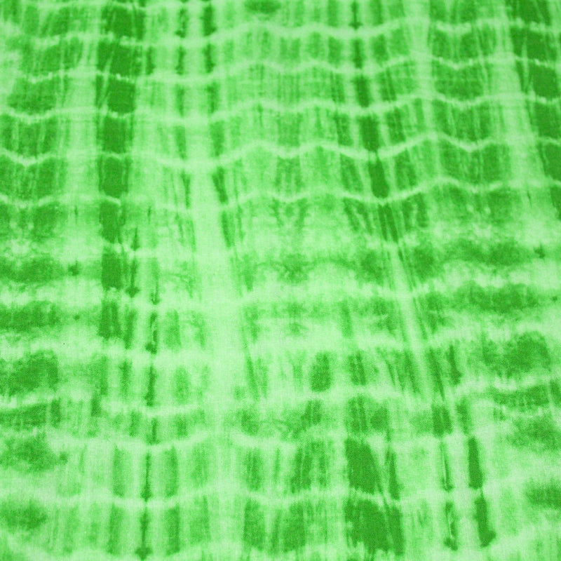 Tissu cotonnade tie & dye vert citron lime - tissuspipi.com
