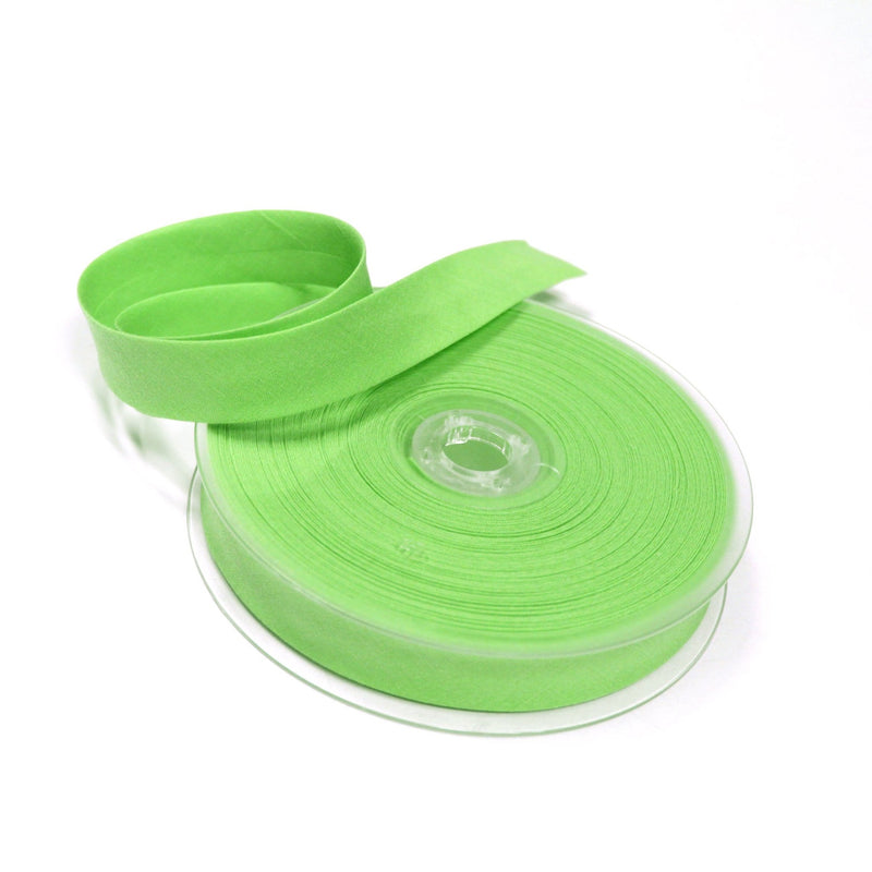 Biais de coton vert pistache - Galette de 25 mètres - tissuspipi.com