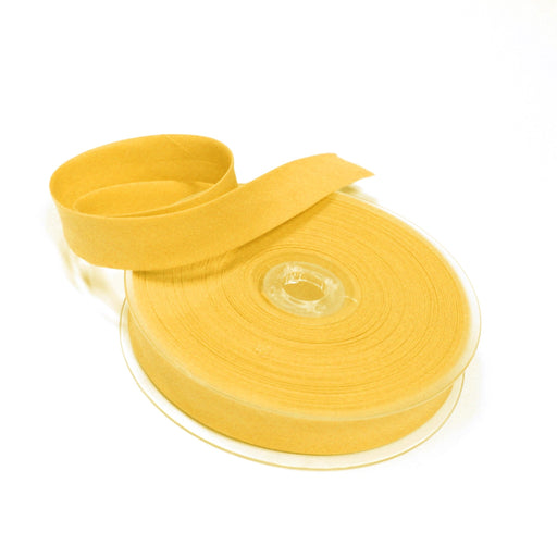 Biais de coton jaune - Galette de 25 mètres - tissuspipi.com