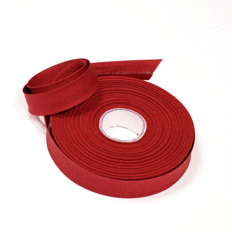 Biais de coton rouge cardinal - Galette de 25 mètres - tissuspipi.com