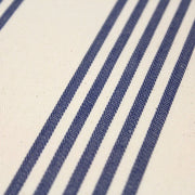 Tissu toile à matelas de coton LE TOUQUET écru aux rayures : bleu, rouge, noir, gris, sable - tissuspipi.com