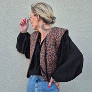 Tissu matelassé LEOPARD : tons marron chocolat - STANDARD 100 OEKO - TEX - tissuspipi.com