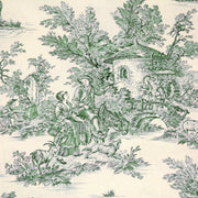 Tissu coton épais demi - natté TOILE DE JOUY, grande largeur 280cm : bleu, vert, rouge, noir - OEKO - TEX - tissuspipi.com