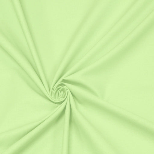 Tissu coton vert pale uni - COLLECTION LES BASIQUES - tissuspipi.com