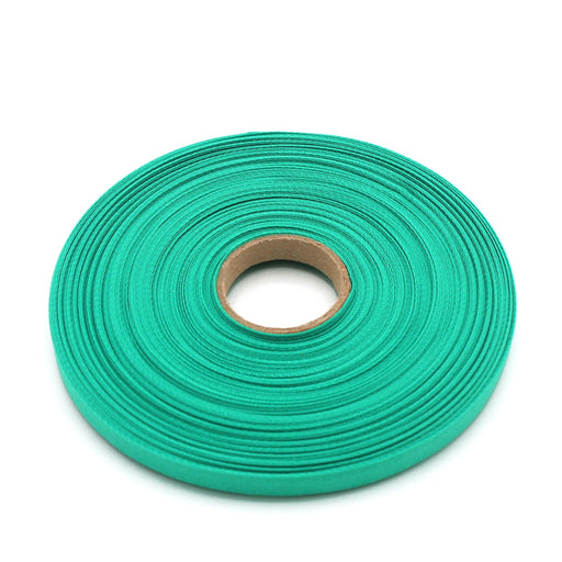 Ruban de sergé vert Printemps 10mm - Galette de 50 mètres - Fabrication française - tissuspipi.com