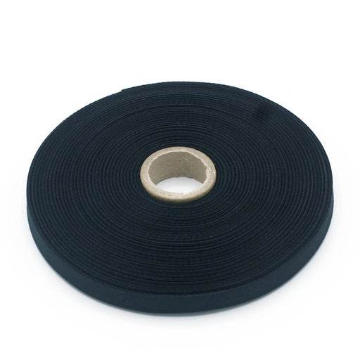 Ruban de sergé bleu nuit 10mm - Galette de 50 mètres - Fabrication française - tissuspipi.com