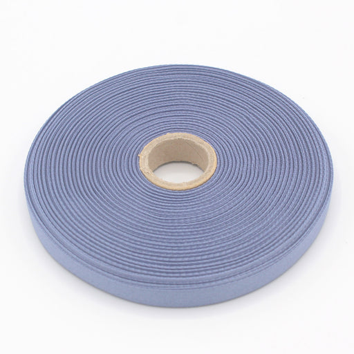 Ruban de sergé mauve gris 10mm - Galette de 50 mètres - Fabrication française - tissuspipi.com
