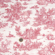 Tissu coton renforcé TOILE DE JOUY grande largeur 280cm : bleu, rouge, vert, gris - OEKO - TEX - tissuspipi.com