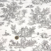 Tissu coton renforcé TOILE DE JOUY grande largeur 280cm : bleu, rouge, vert, gris - OEKO - TEX - tissuspipi.com