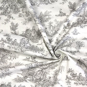 Tissu coton renforcé TOILE DE JOUY grande largeur 280cm : bleu, rouge, vert, gris - OEKO - TEX - tissuspipi.com