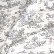 Tissu coton renforcé TOILE DE JOUY grande largeur 280cm : bleu, rouge, vert, gris - OEKO - TEX - tissuspipi.com