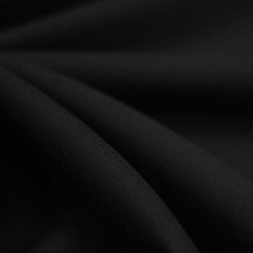 Tissu gabardine polycoton noir - Qualité WORKWEAR - ON DESTOCKE ! - tissuspipi.com