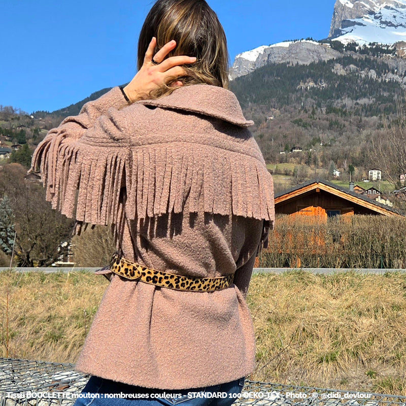 Tissu BOUCLETTE mouton : nombreuses couleurs - STANDARD 100 OEKO - TEX - tissuspipi.com
