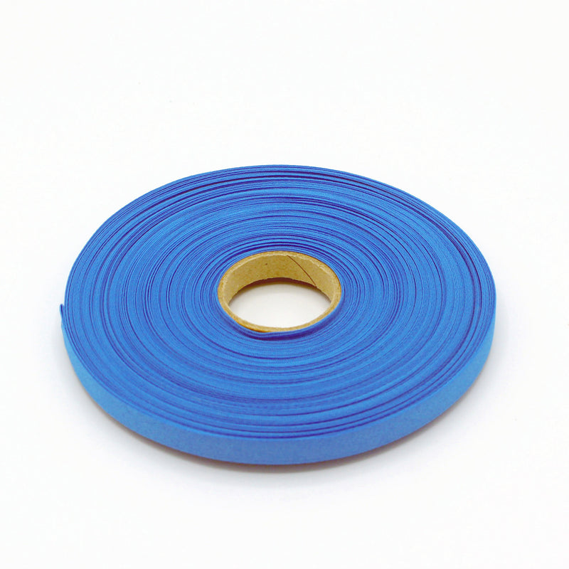 Ruban de sergé bleu France 10mm - Galette de 50 mètres - Fabrication française - tissuspipi.com