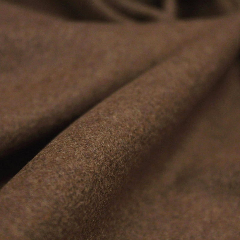 Tissu Drap de laine uni marron "Armée française 1940" - tissuspipi.com