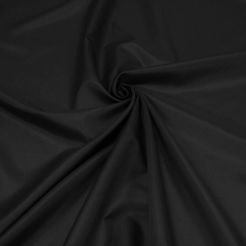 Tissu doublure pongé acetate noir uni - tissuspipi.com