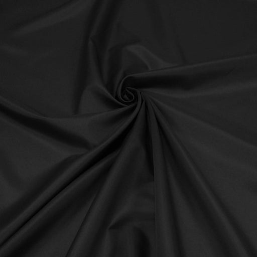 Tissu doublure pongé acetate noir uni - tissuspipi.com