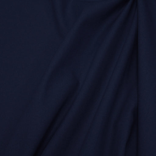 Tissu cotonnade bleu marine uni - COLLECTION LES BASIQUES - tissuspipi.com