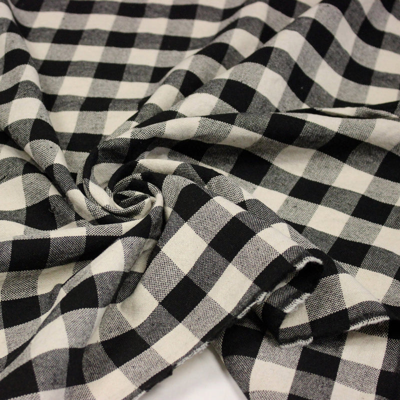Tissu coton VICHY RUSTIQUE grands carreaux 25mm : nombreuses couleurs tendance ! - tissuspipi.com