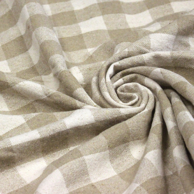Tissu coton VICHY RUSTIQUE grands carreaux 25mm : nombreuses couleurs tendance ! - tissuspipi.com
