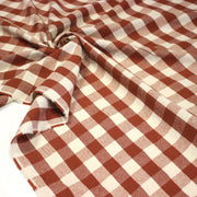 Tissu coton VICHY RUSTIQUE grands carreaux 25mm : nombreuses couleurs tendance ! - tissuspipi.com