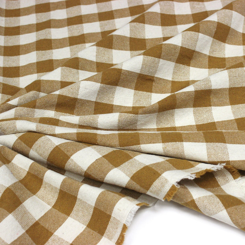 Tissu coton VICHY RUSTIQUE grands carreaux 25mm : nombreuses couleurs tendance ! - tissuspipi.com