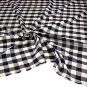Tissu coton VICHY RUSTIQUE grands carreaux 25mm : nombreuses couleurs tendance ! - tissuspipi.com