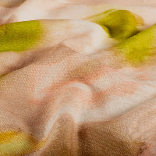 Tissu LIN VISCOSE habillement, collection CORES DO RIO, 4 tissus très colorés abstraits - tissuspipi.com