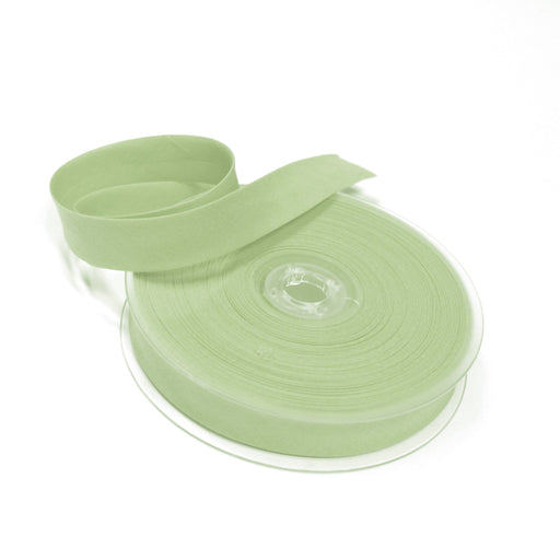 Biais de coton vert amande - Galette de 25 mètres - tissuspipi.com