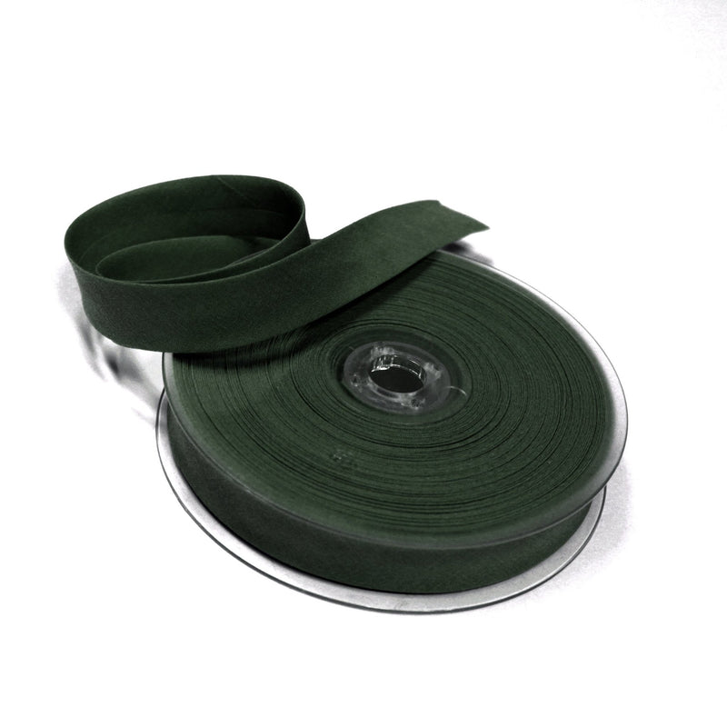 Biais de coton vert anglais - Galette de 25 mètres - tissuspipi.com