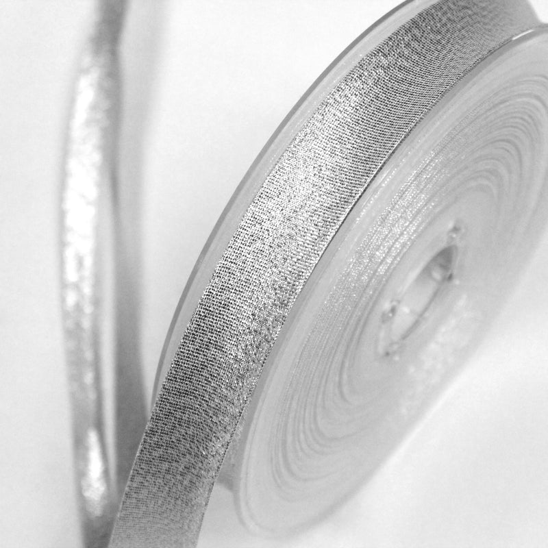 Biais uni argenté - Galette de 25 mètres - tissuspipi.com