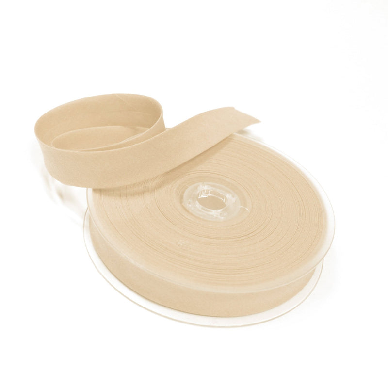 Biais de coton crème - Galette de 25 mètres - tissuspipi.com