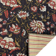 Tissu matelassé coton indien, motif traditionnel floral : nombreuses couleurs et fleuris au choix! - tissuspipi.com