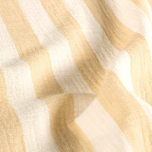 Tissu double gaze coton, larges rayures colorées, nombreuses couleurs - STANDARD 100 OEKO - TEX - tissuspipi.com
